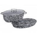CERAMIC frying pan with lid and grill pan 38cm KLAUSBERG KB-7367 CERAMIC frying pan with lid and grill pan 38cm KLAUSBERG KB-7367
