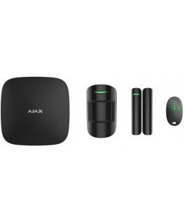 Ajax starterkit (juoda) - centrala, czujnik ruchu, kontaktron, pilot