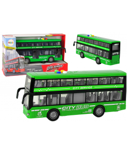 Lean Cars Battery powered lights for double decker buses Sound friction drive green