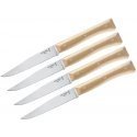 Opinel Table Knives Facette Set of 4 Ash