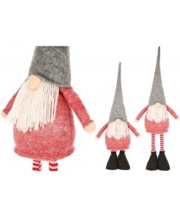 Saska Christmas SKRZAT DEKORACYJNY NA TELESKOPOWYCH NOGACH 64-79CM Red