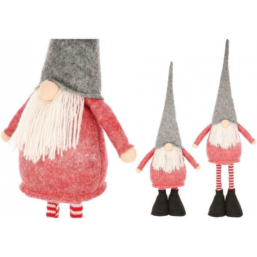Saska Christmas SKRZAT DEKORACYJNY NA TELESKOPOWYCH NOGACH 64-79CM Red