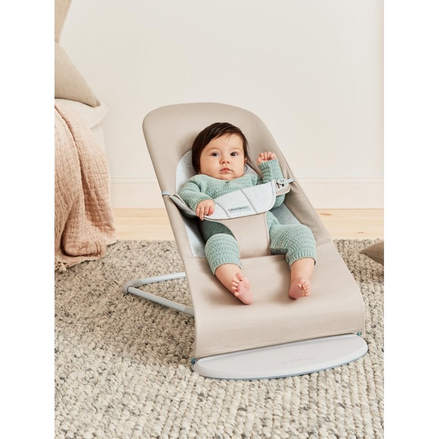 BabyBjörn Bouncer Balance Soft Woven -sitteri, jersey beige – 2