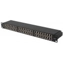 PATCH PANEL 48 PORT 1U 19" CAT.5E FTP EKRANOWANY Black LANBERG PATCH PANEL 48 PORT 1U 19" CAT.5E FTP EKRANOWANY Black LANBERG