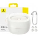 Belaidės ausinės Baseus Bowie WM02 TWS, Bluetooth 5.0 (balta) OS Belaidės ausinės Baseus Bowie WM02 TWS, Bluetooth 5.0 (balta) OS