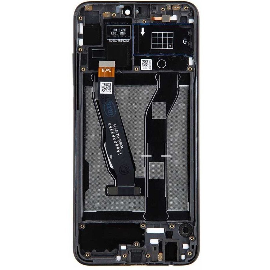 Dėklas For_Honor Honor 9X Lite LCD Ekranas + Touch Unit + priekinis dangtelis Midnight Juodas – 3