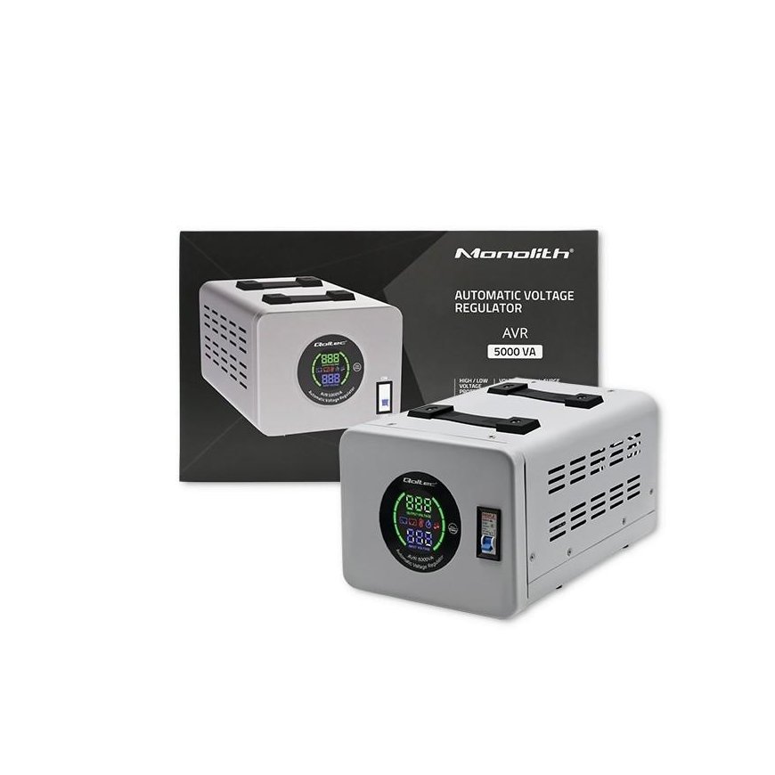 QOLTEC 50726 Automatic Voltage Stabilizer AVR 5000VA – 5