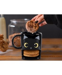 Mug Itotal Cat, with cookie compartment, 250ml