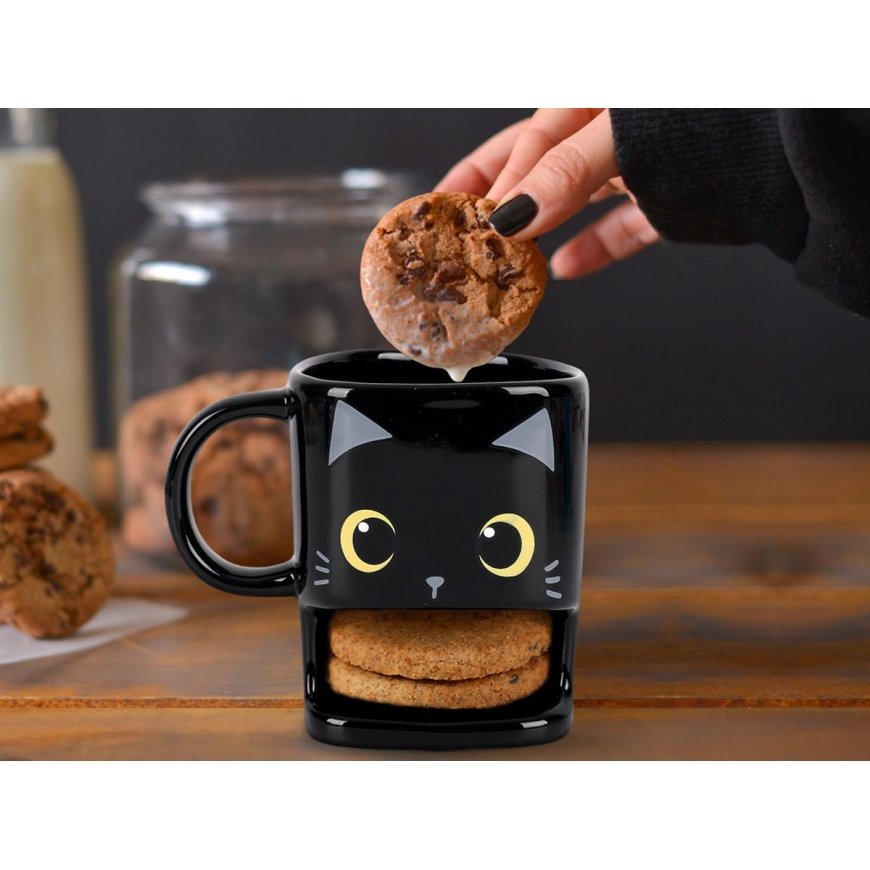 Mug Itotal Cat, with cookie compartment, 250ml