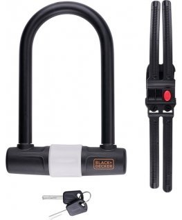 Black & Decker ZAPIĘCIĘCIE ROWEROWE U-LOCK 140X250mm Juodas & DECKER