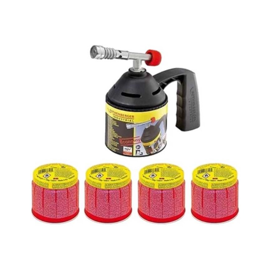 Rothenberger Gas burner and 4 gas
