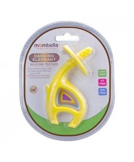 MOMBELLA teether DANCING ELEPHANT, lemon, 3 months+, P8052