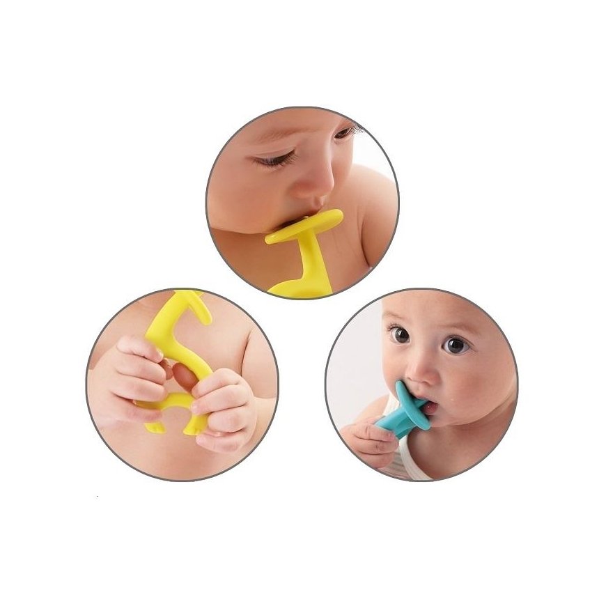 MOMBELLA kramtukas DANCING ELEPHANT, lemon, 3 mėn+, P8052 – 5