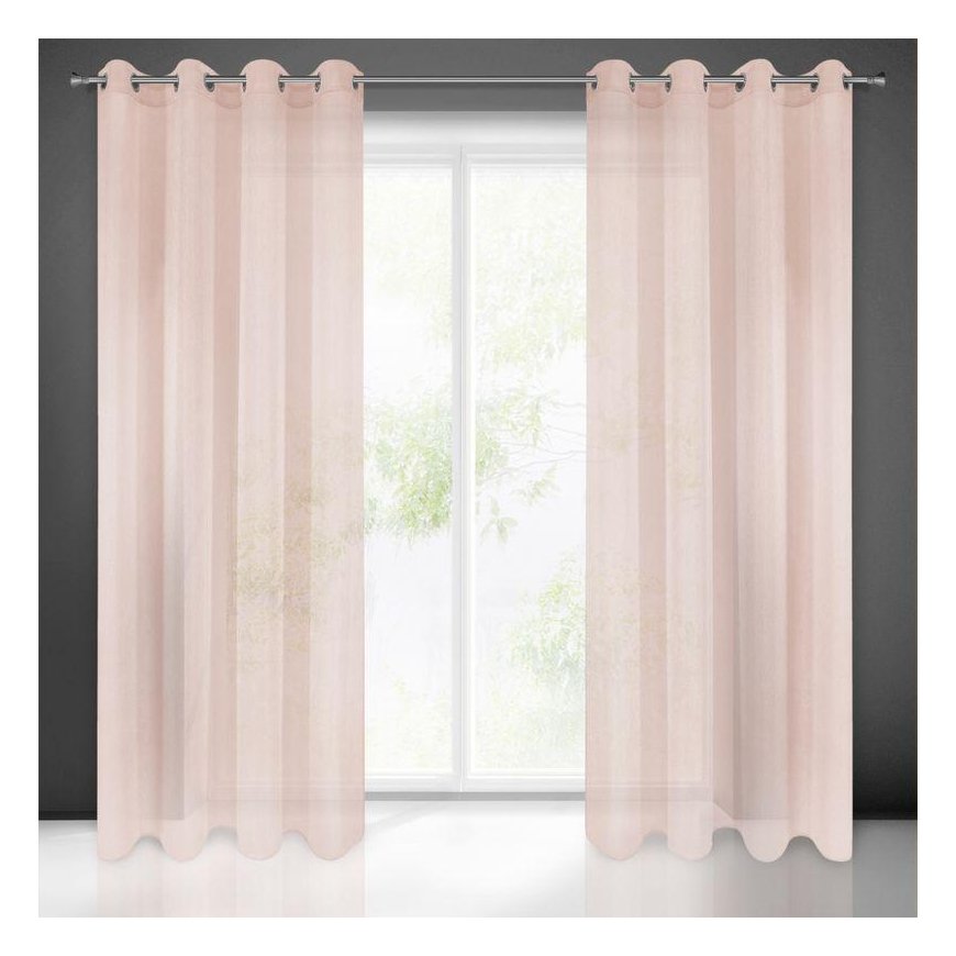 Eurofirany FIR / REBECCA / Pink 140X250 TRANS Day curtains