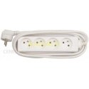Power cable Power cable 230V extension cord, CEE7 (fork) -4 sockets, 3m, VDE approved, white, No name Power cable Power cable 230V extension cord, CEE7 (fork) -4 sockets, 3m, VDE approved, white, No name