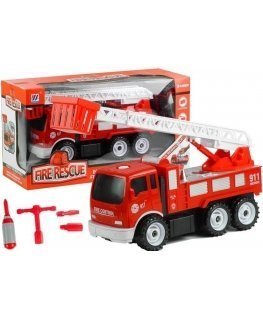 Lean Cars Disassemble Fire Rescue Truck Little Mechanic Wrench Driver