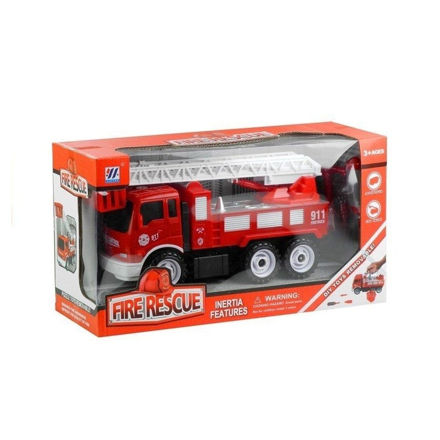 Lean Cars Disassemble Fire Rescue Truck Little Mechanic Wrench Driver – 4