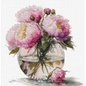 luca S Suskaičiuotas siuvinėjimo kryželiu rinkinys "Bjūnų puokštė" 29x31 cm SB7028 luca S Suskaičiuotas siuvinėjimo kryželiu rinkinys "Bjūnų puokštė" 29x31 cm SB7028