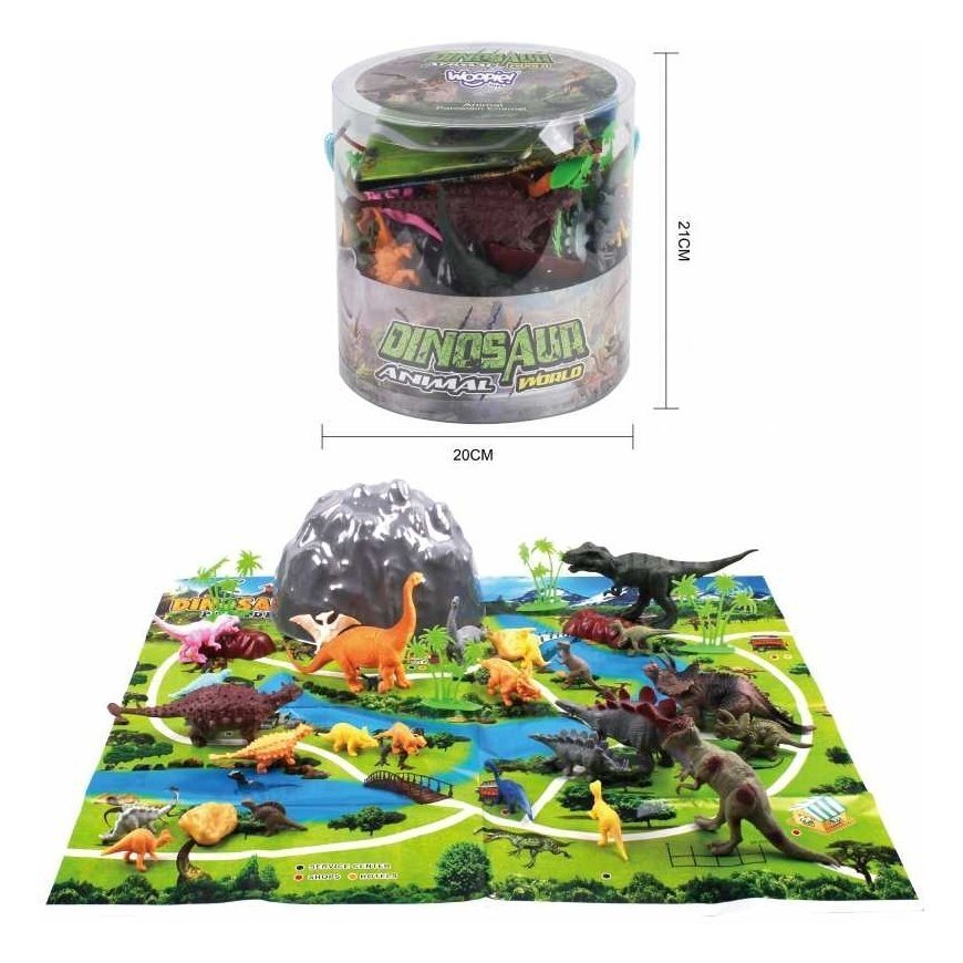 WOOPIE Rinkinys Figurki Dinozaury 34 vnt. – 2