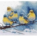 luca S Counted Cross Stitch Kit "Eastern Bluebirds" 22x21cm SBU5028 luca S Counted Cross Stitch Kit "Eastern Bluebirds" 22x21cm SBU5028