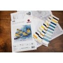luca S Counted Cross Stitch Kit "Eastern Bluebirds" 22x21cm SBU5028 luca S Counted Cross Stitch Kit "Eastern Bluebirds" 22x21cm SBU5028
