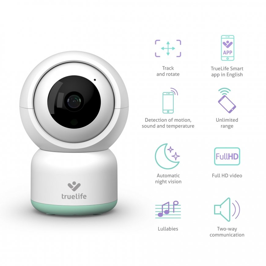 TrueLife TLNCR3S videoitkuhälytin Wi-Fi Valkoinen – 4