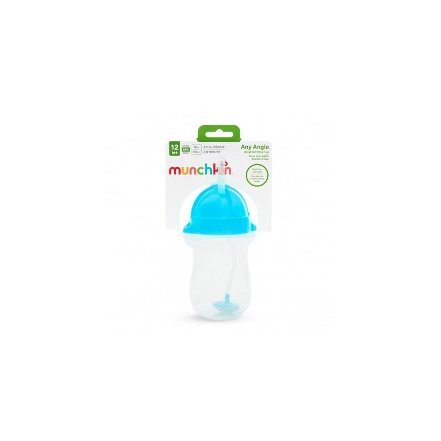 MUNCHKIN drinker with straw and weight, blue, 12 months+, 296ml, 01246101 – 2