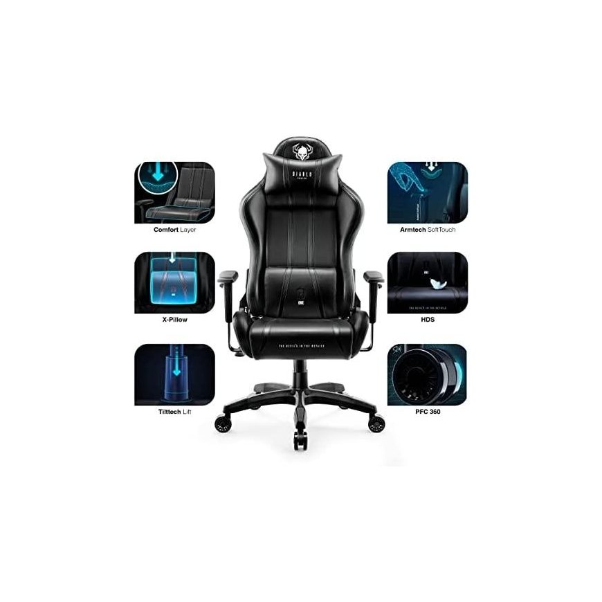 Diablo kėdės Diablo kėdės X-ONE 2.0 NORMAL juodos – 2