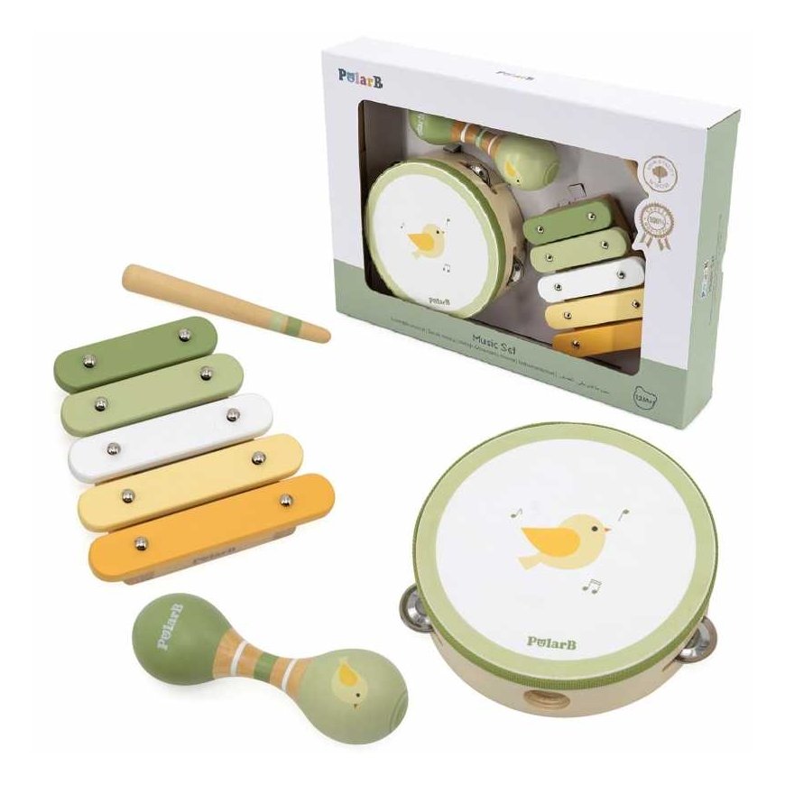 Viga Toys VIGA PolarB Set Instrumentów Muzycznych Green