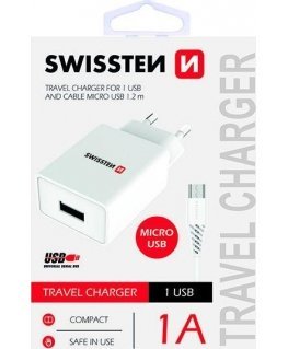 Swissten 1x USB-A 1 A charger (22061000)