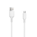 Setty cable USB - microUSB 1,0 m 2A white NEW Setty cable USB - microUSB 1,0 m 2A white NEW