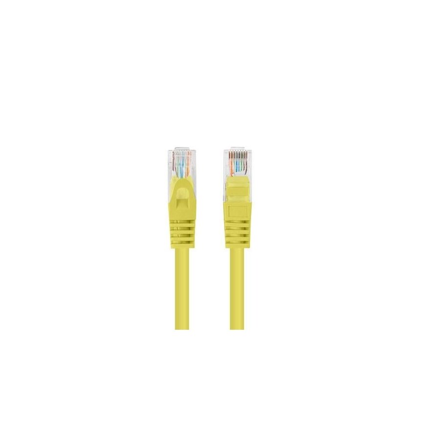 PATCHCORD CAT.6 UTP 1.5M Yellow FLUKE PASSED LANBERG 10-PACK – 2