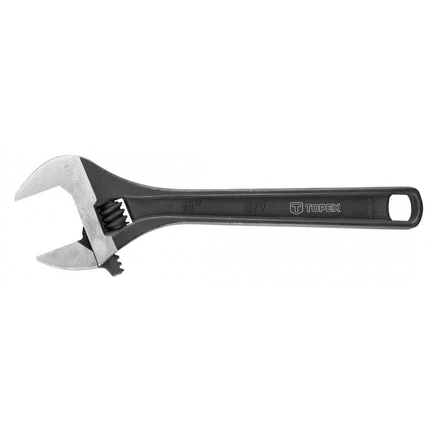 Topex Adjustable Swedish Wrench 250mm Steel Handle (35D557) – 5