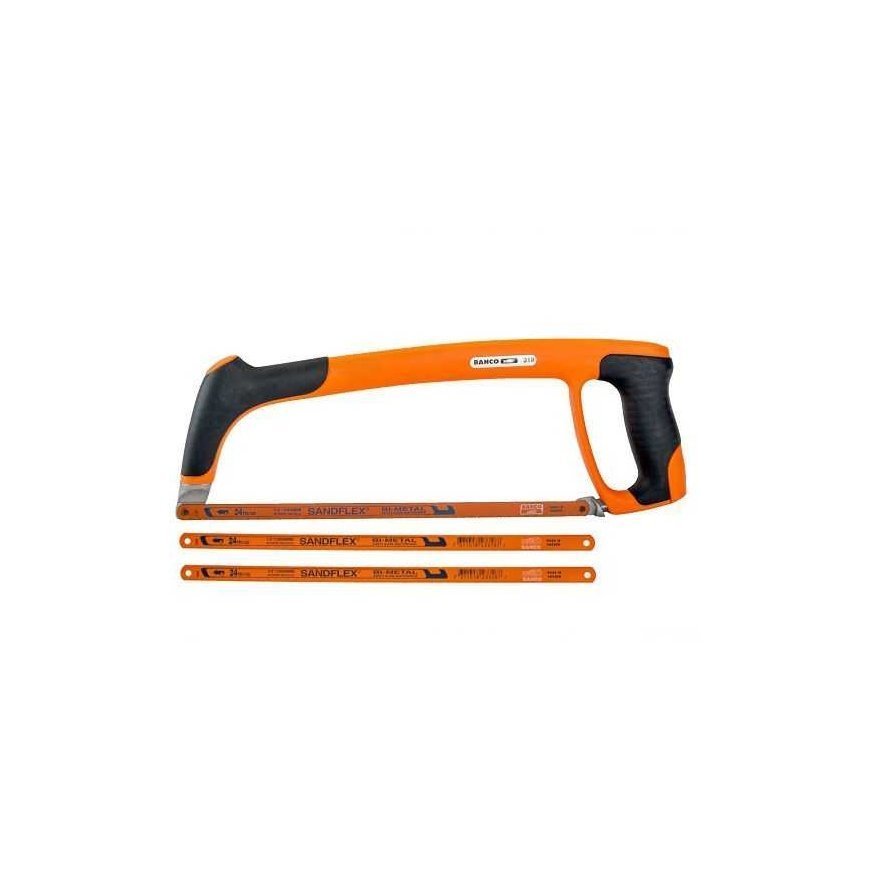 hand saw with 3 Sandflex metal saw blades 300 mm, Bahco [319-PROM]