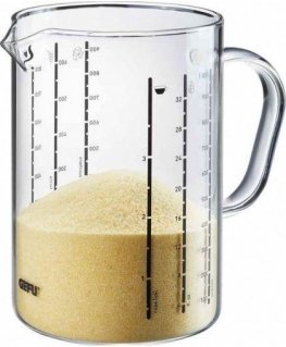 Gefu Container with measuring cup METI 1000 ml