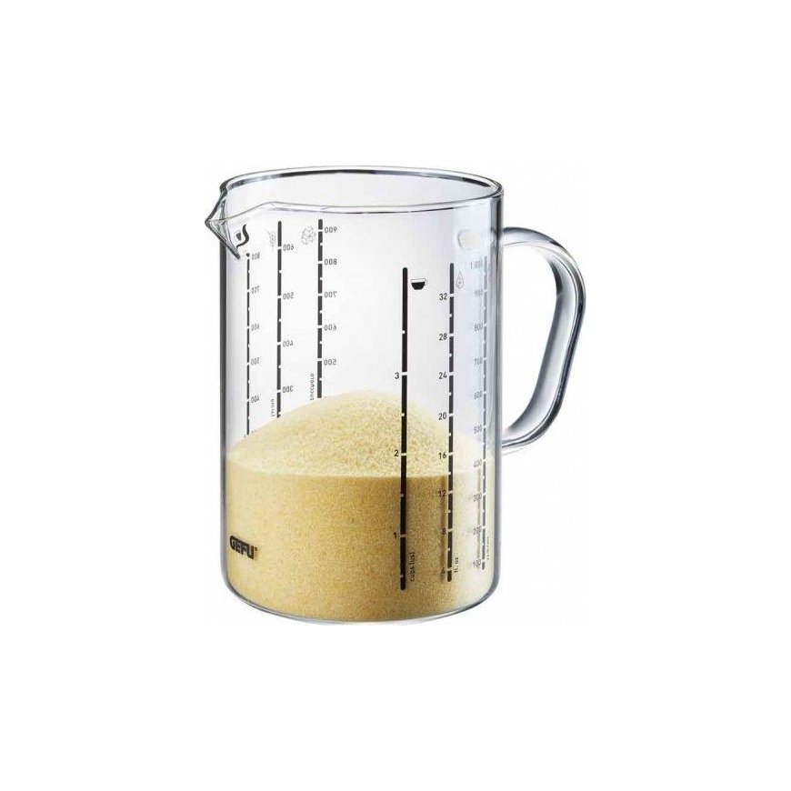 Gefu Container with measuring cup METI 1000 ml