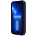 Case BMW BMHMP14XSILNA iPhone 14 Pro Max 6.7" dark blue / dark blue silicone metal logo MagSafe