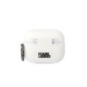 Karl Lagerfeld KLACAPSILKCW AirPods Pro dangtelis baltas Silikoninis Karl & Choupette Karl Lagerfeld KLACAPSILKCW AirPods Pro dangtelis baltas Silikoninis Karl & Choupette