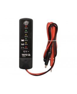 Yato YT-83101 battery tester Black