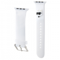 Karl Lagerfeld Strap KLAWLSLCNH Apple Watch 42|44|45|49mm white|white strap 3D Rubber Choupette Head Karl Lagerfeld Strap KLAWLSLCNH Apple Watch 42|44|45|49mm white|white strap 3D Rubber Choupette Head