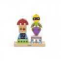 Viga Wooden puzzle - robots 8 pcs