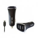 Beline Įkroviklis samochodowa 3xUSB + microUSB 4A juoda Beline Įkroviklis samochodowa 3xUSB + microUSB 4A juoda