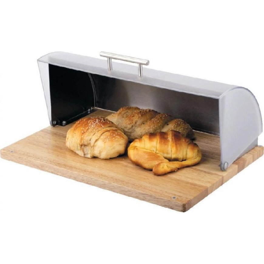 Dajar Bamboo Plastic Ambition Bread Box (68901)