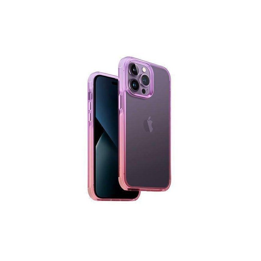 Uniq Combat Duo dėklas iPhone 14 Pro Max 6,7" alyvinė-rožinė / alyvinė levandų rožinė – 5