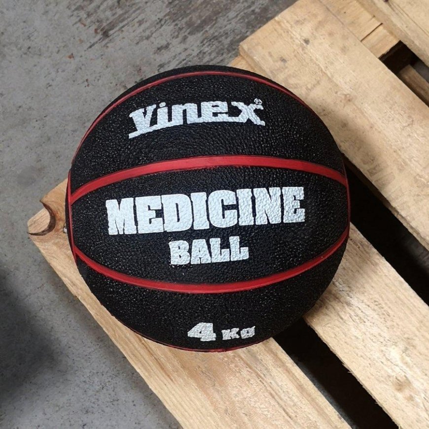 Medicine ball SMJ, 4kg, black-red – 2