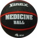 Medicine ball SMJ, 4kg, black-red Medicine ball SMJ, 4kg, black-red