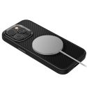 Case Uniq case Keva iPhone 15 Pro Max 6.7" Magclick Charging black/carbon black Case Uniq case Keva iPhone 15 Pro Max 6.7" Magclick Charging black/carbon black