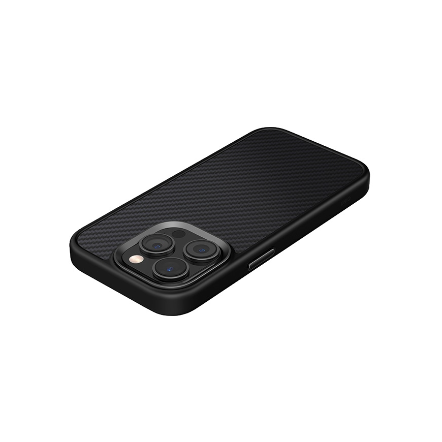 Dėklas Uniq case Keva iPhone 15 Pro Max 6.7" Magclick Charging juodas/carbon juodas – 5
