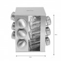 King Hoff SPICES RACK 12 PCS. KINGHOFF KH-4008 King Hoff SPICES RACK 12 PCS. KINGHOFF KH-4008