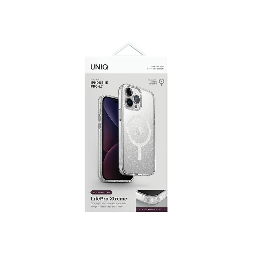 Uniq LifePro Xtreme case iPhone 15 Pro Max 6.7" Magclick Charging transparent / glossy glossy – 2